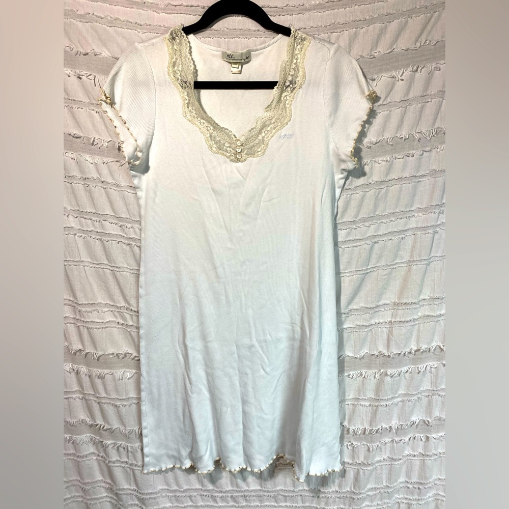 Me white dress nightgown with lace detail